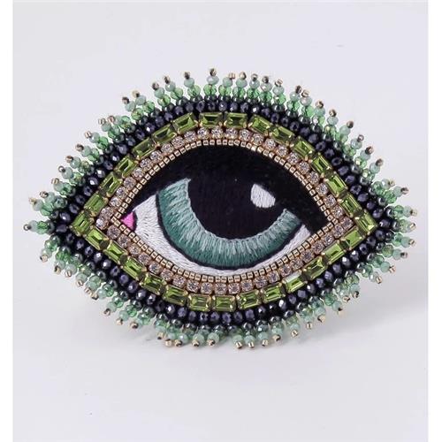 Eye Brooche - BR01-GR06 - M