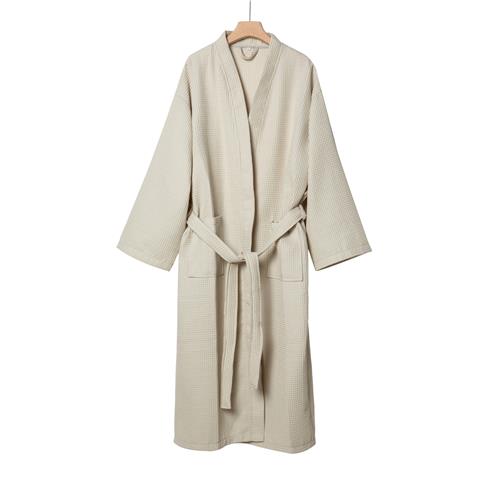Waffle Bathrobe Beige