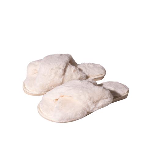 Home Slipper / Cross Strap / Cream
