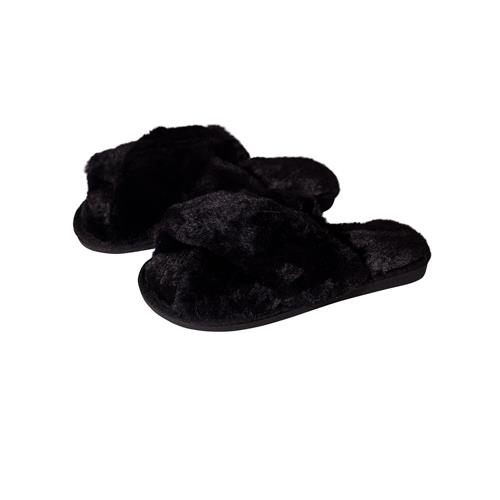 Home Slipper / Cross Strap / Black