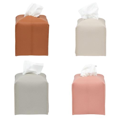 Leather Tissue Cover Square