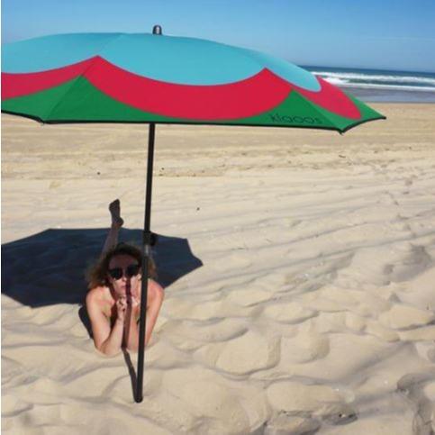 Beach Umbrella Medium / Pop Grass / Pink Azure