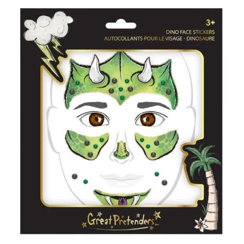 Dinosaur Face Stickers