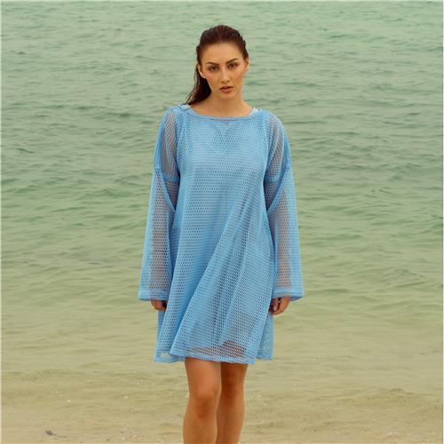 Mesh Dress / Light Blue