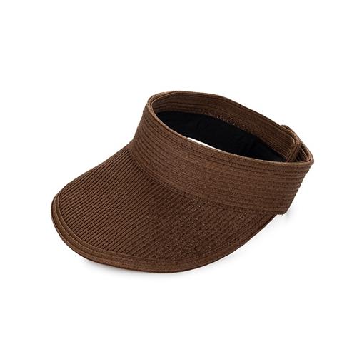 Rafia Visor Hat / Brown