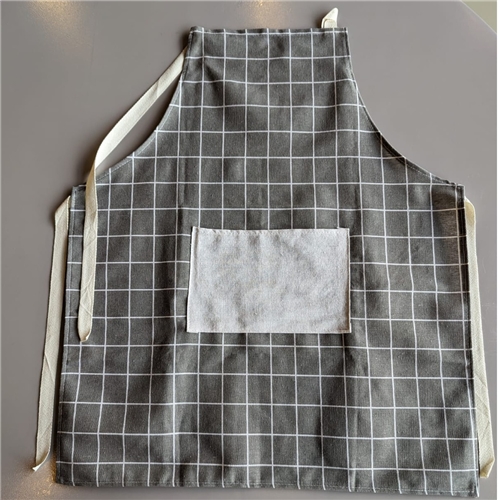 Apron Grey / Check Design